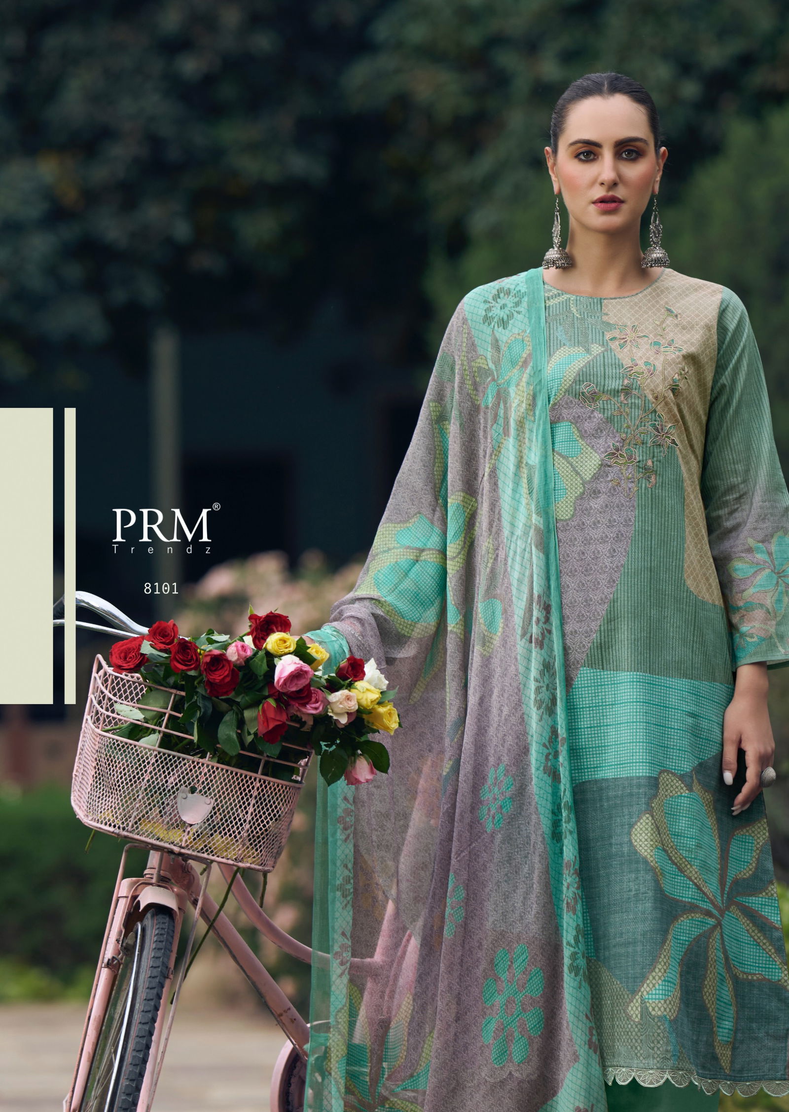 Maritza By Prm Fancy Work Printed Lawn Cotton Dress Material Wholesale Market In Surat